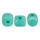 Les perles par Puca® Minos beads Opaque green turquoise 63130